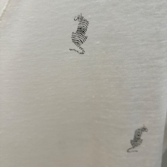 RAILS “Cara Mini White Tiger” T-shirt - size M (70% linen) - Picture 2 of 5